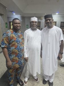 Atiku at Federal High Court in Abuja where he filed a suit seeking the disqualification of President Tinubu from contesting the 2027 presidential election