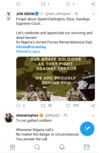 Armed forces remembrance day