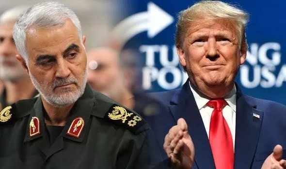 Soleimani vs Trump. Credit: Express.co.uk
