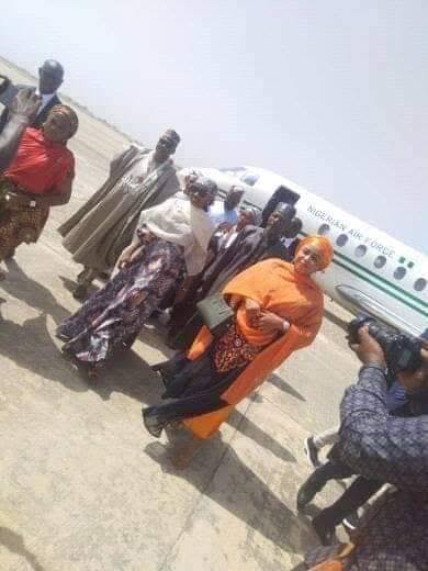 Anger as Buhari's daughter arrives Bauchi in presidential jet 