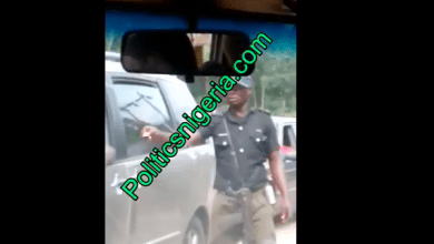 Nigerian Police Officer Caught On Camera Extorting Motorists