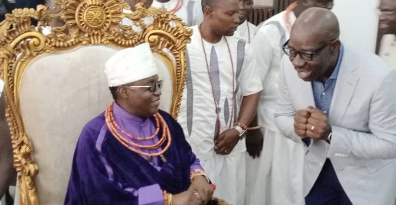 JUST IN: Oba of Benin breaks silence on rift between Oshiomole, Obaseki