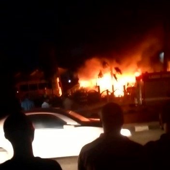 JUST IN: Vehicles Burnt As Fire Guts Lagos Airport Hotel