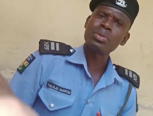 Police Arrest Officer Caught On Camera Collecting N40,000 Bribe