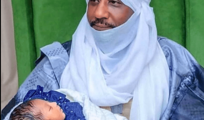 Former Emir, Sanusi receives new born babygirl from Fourth Wife