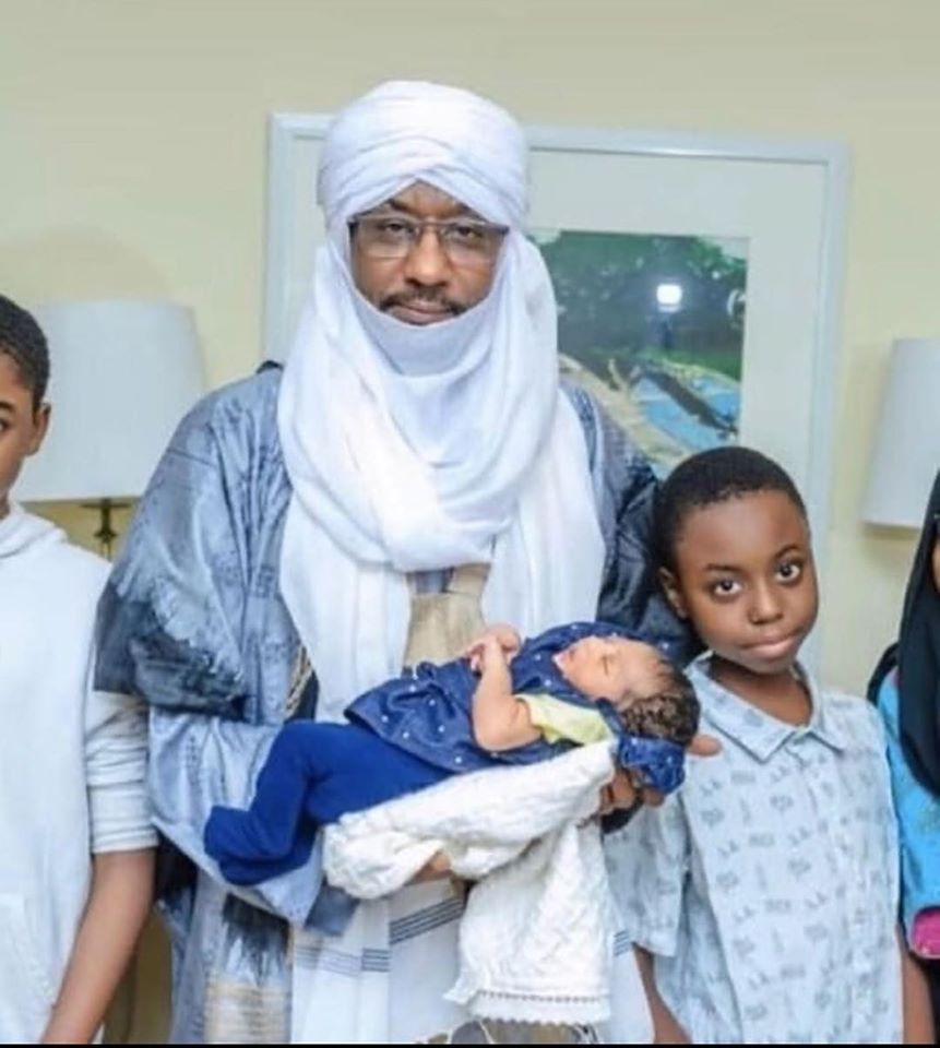 Former Emir, Sanusi receives new born babygirl from Fourth Wife [PHOTOS]  %Post Title