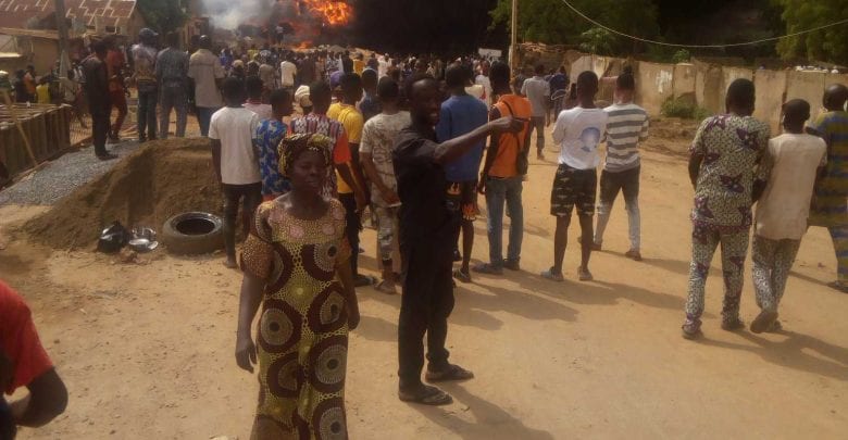 BREAKING: Diesel tanker explodes in Ibadan (PHOTOS)