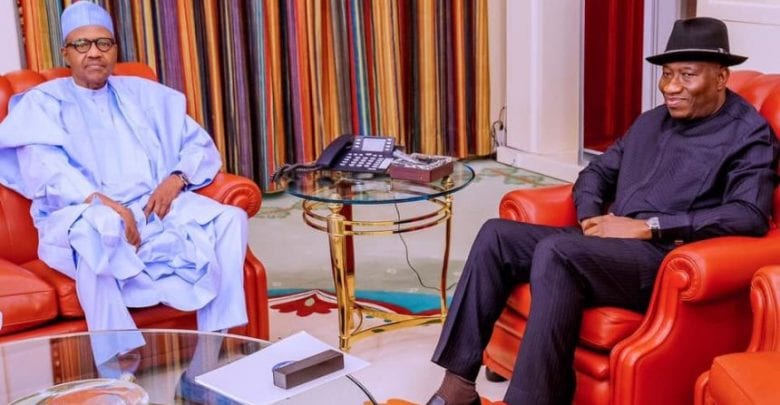 BREAKING: Buhari in closed door meeting with Jonathan in Aso-Rock