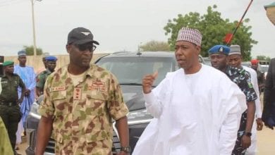 Zulum tackles Army Commander after Boko Haram attacked his convoy