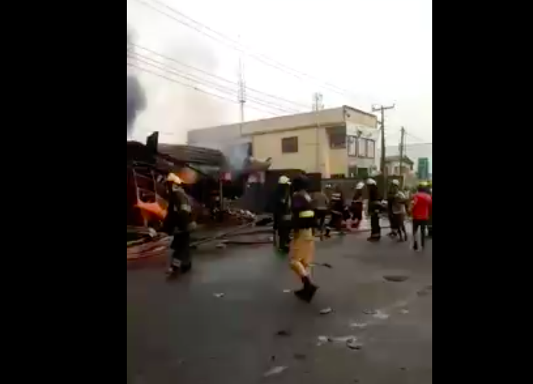 fire at ladipo market today