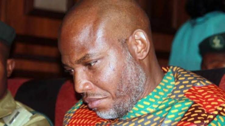 Nnamdi Kanu sad