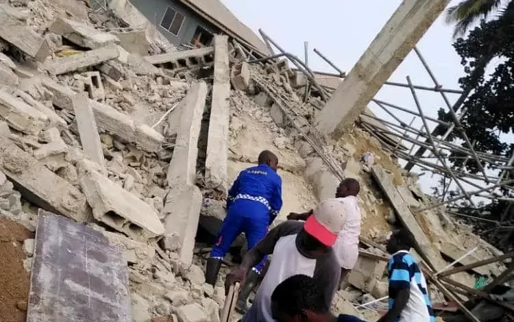 building collapse in yaba