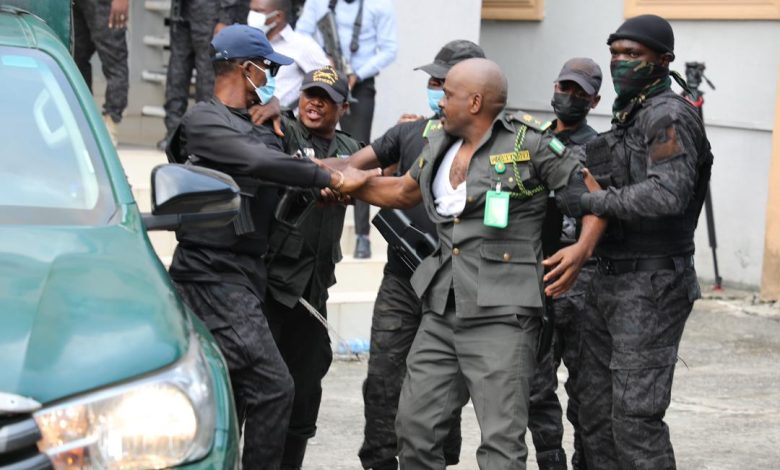 Outrage As DSS Clash With Prison Officials Re Arrest Emefiele