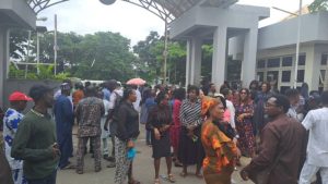 BREAKING: Tension as workers lock Tinubu’s minister in his office [PHOTOS] - Photo/Image