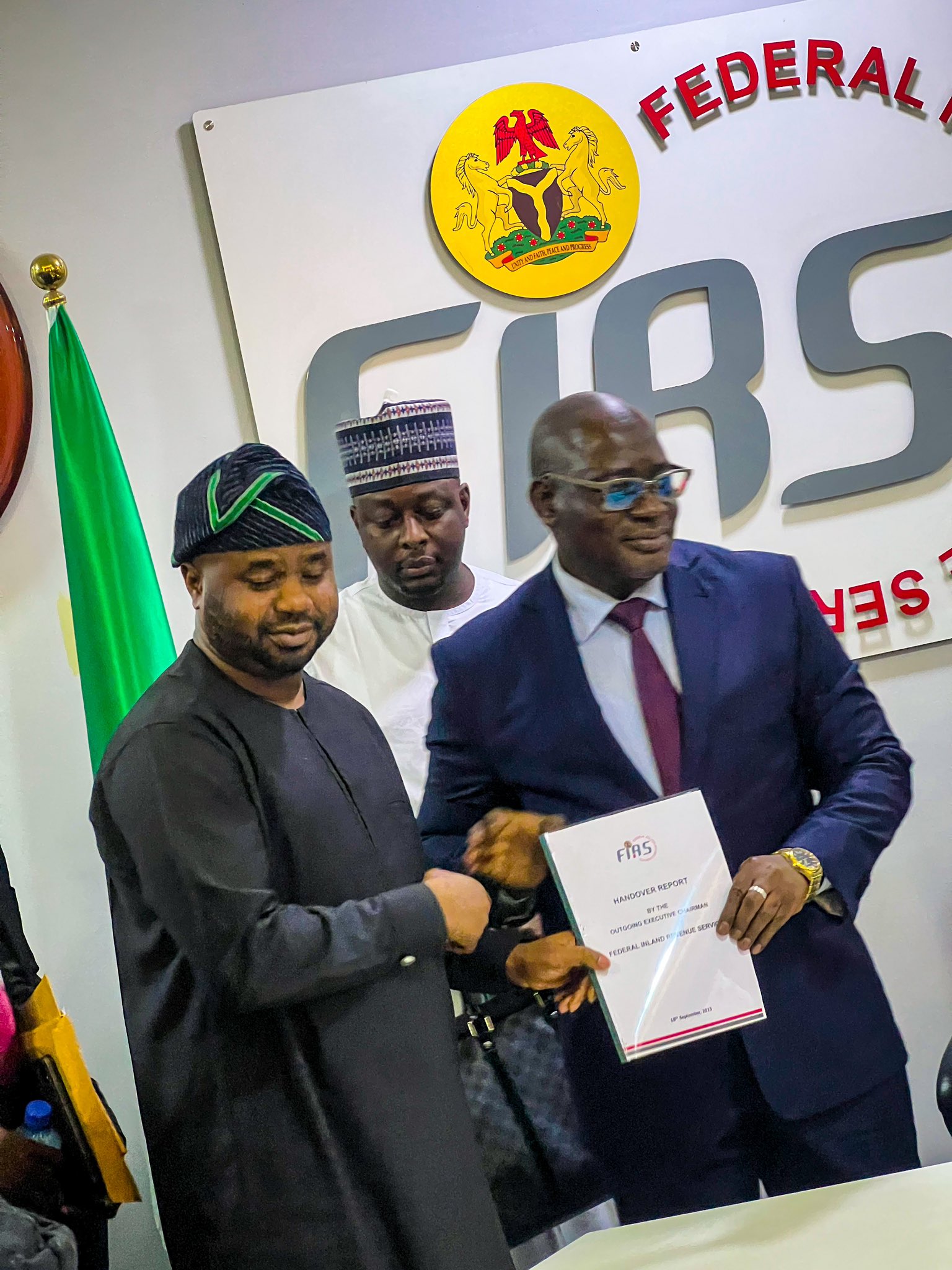 JUST IN Newly appointed FIRS Acting Chairman assumes office [PHOTO]