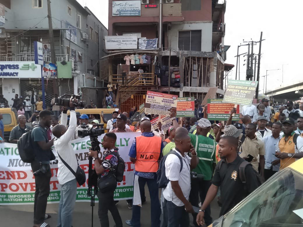 BREAKING: NLC Protest Begins In Lagos [PHOTOS]