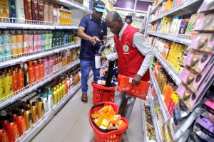 NAFDAC shuts down shops, seize products at popular Lagos market [PHOTOS]
