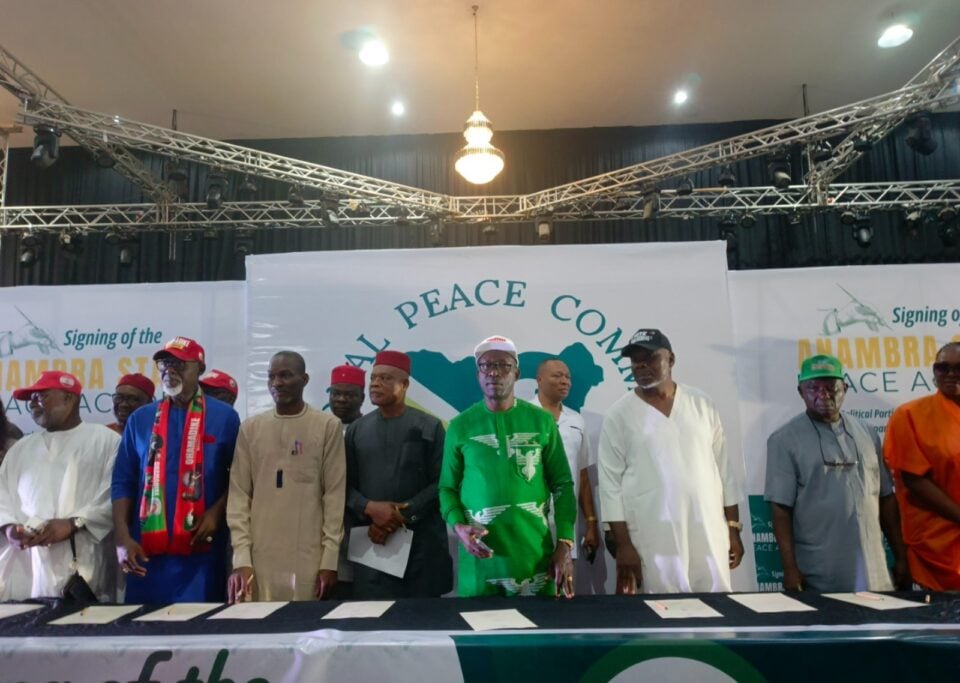 Anambra 2025: Guber Candidates Sign Peace Accord Ahead of Election [PHOTOS]