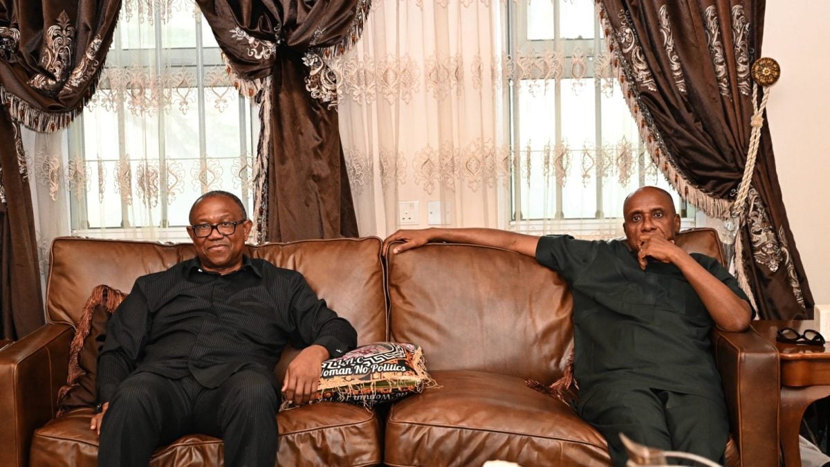 Peter Obi Visits ADC VP Candidate Amaechi