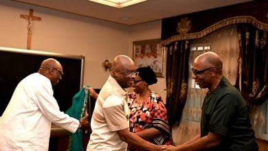 Senator David Mark, Chief John Odigie-Oyegun, Ogbeni Rauf Aregbesola and other ADC party leaders