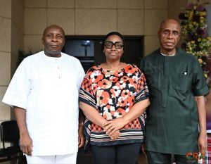 ADC Gubernatorial Candidate for Akwa Ibom State, Senator John James Akpanudoedehe spent time with HE Rotimi Amaechi and Dame Judith Amaechi