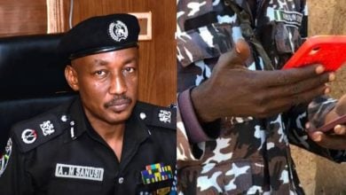 FCT Commissioner of Police Ahmed Sanusi, Police Officer Checking Phone