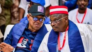 NDC Presidential Candidate Peter Obi and Vice Presidential Candidate Rabiu Kwankwaso