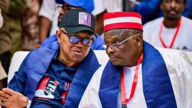 NDC Presidential Candidate Peter Obi and Vice Presidential Candidate Rabiu Kwankwaso