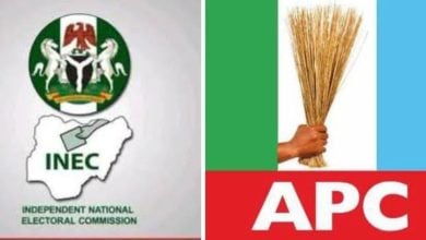 INEC Logo; APC Logo