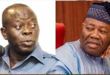Senator Oshiomhole; Senate President Akpabio