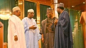 President Tinubu and Senate Leaders
