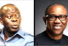 Adams Oshiomhole and Peter Obi