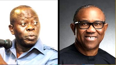 Adams Oshiomhole and Peter Obi