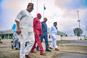 Nigeria Democratic Congress presidential candidate, Peter Obi, met with former President Olusegun Obasanjo. Credit: X/Esther Umoh