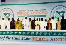 Signing of the Osun State Peace Accord