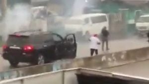 Gunshots were reported at Osun Motor Park on Sunday morning