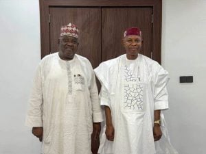 Senator Rufa’i Sani Hanga with Governor Abba Yusuf