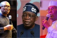 Peter Obi; Bola Tinubu; Atiku Abubakar