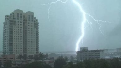 File Photo: Thunderstorm in Nigeria