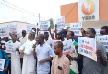Residents of Girei and Song Local Government Areas of Adamawa State have barricaded the entrance to the headquarters of the Yola Electricity Distribution Company (YEDC) in Yola