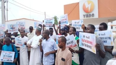 Residents of Girei and Song Local Government Areas of Adamawa State have barricaded the entrance to the headquarters of the Yola Electricity Distribution Company (YEDC) in Yola