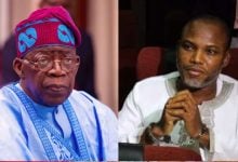 President Tinubu; Nnamdi Kanu