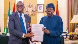 Fake Made in Nigeria Agency DG George Buchi Nwabueze; President Bola Ahmed Tinubu