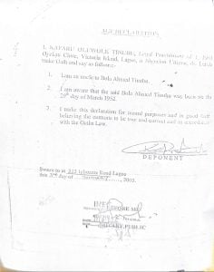 The Independent National Electoral Commission (INEC) has published the personal particulars of candidates nominated for the 2027 presidential and National Assembly elections, with President Bola Tinubu's nomination documents showing that the sections for his primary and secondary education were left blank.