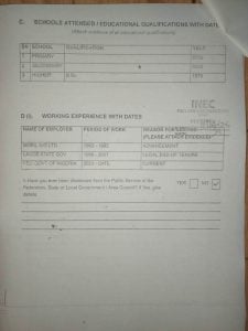 The Independent National Electoral Commission (INEC) has published the personal particulars of candidates nominated for the 2027 presidential and National Assembly elections, with President Bola Tinubu's nomination documents showing that the sections for his primary and secondary education were left blank.