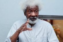 Nigerian writer, playwright, and poet, Wole Soyinka