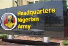 Entrance sign for the Headquarters of the Nigerian Army