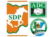 Photo File: SDP, ADC NNPP logos