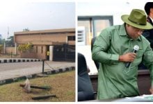 Entrance of Edo State Assembly; Hon. Yekini Idiaye