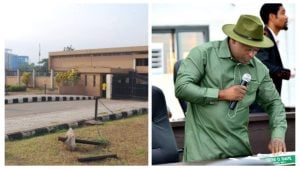 Entrance of Edo State Assembly; Hon. Yekini Idiaye